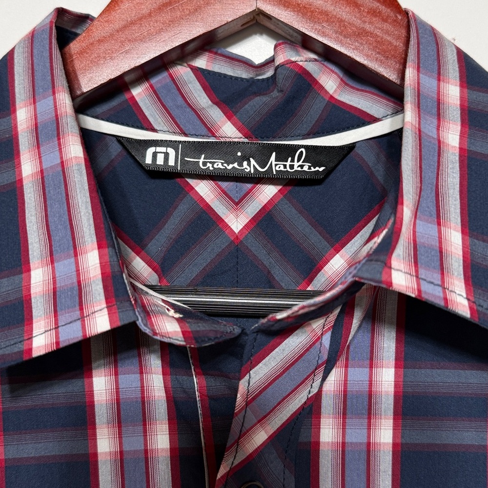 Travis Mathew Peluso Plaid Snap Button Shirt - Picture 3 of 14